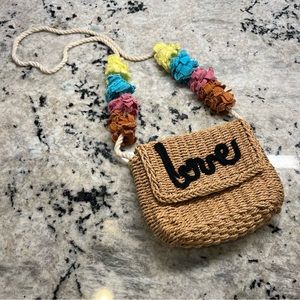 SOLD Zara Girls Boho Woven Love Purse